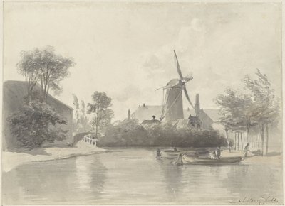 Vista de Haarlem de Anton Mauve