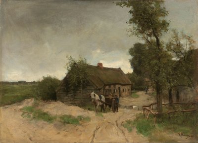 Casa na estrada de terra de Anton Mauve