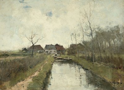 Casa em uma vala de Anton Mauve