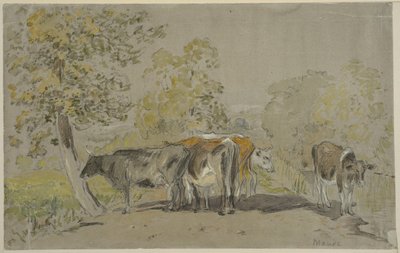 Paisagem com gado de Anton Mauve