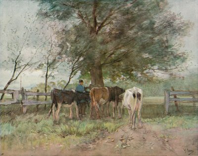Tempo de ordenha, c1858-1888, 1906-7 de Anton Mauve