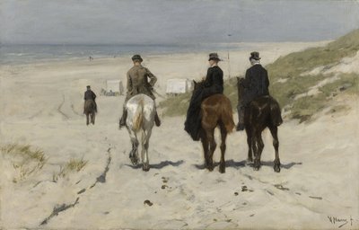 Passeio matinal ao longo da praia de Anton Mauve