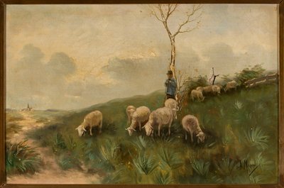 Pastor e ovelhas de Anton Mauve