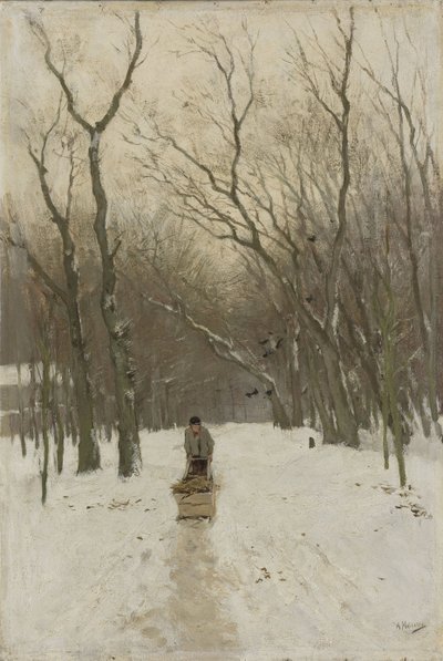 inverno nos bosques de Scheveningen de Anton Mauve