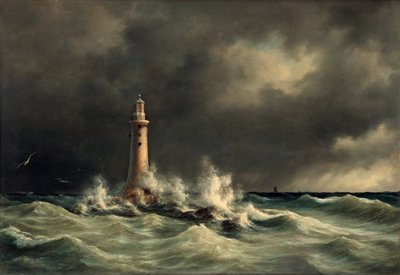 Farol em Stora Bält de Anton Melbye
