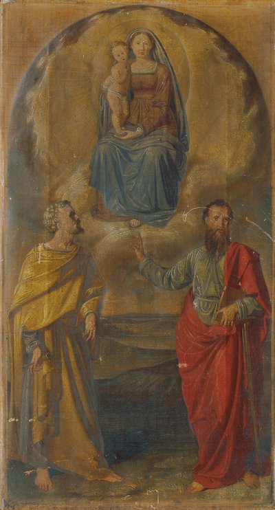 Maria com o Menino Jesus e os Santos Pedro e Paulo de Anton Psenner