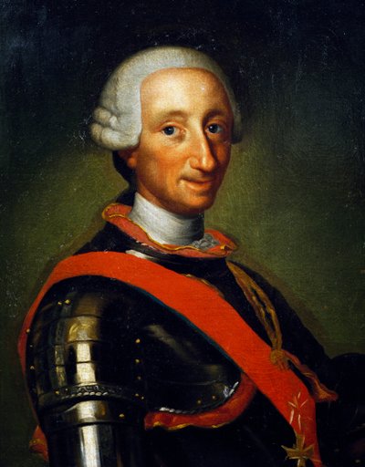 Retrato de Carlos III de Bourbon de Anton Raphael (after) Mengs