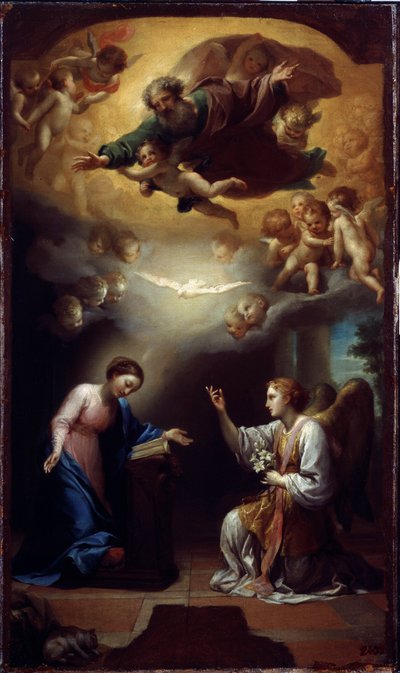 Anunciação, c.1767 (óleo sobre tela) de Anton Raphael Mengs