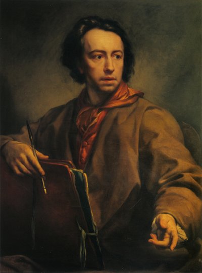 Italiano:  Autoritratto Autorretrato de Anton Raphael Mengs