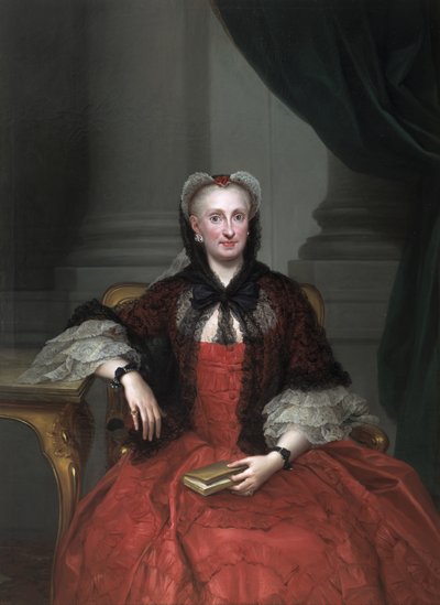 Retrato de Maria Amalia da Saxônia 17241760, rainha consorte da Espanha, ca 1760 de Anton Raphael Mengs