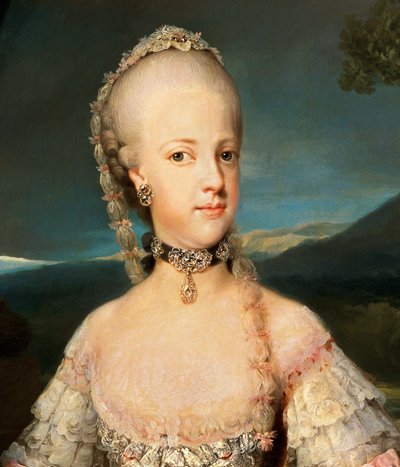 Retrato de Maria Carolina da Áustria (Maria Carolina, Maria Carolina de Anton Raphael Mengs