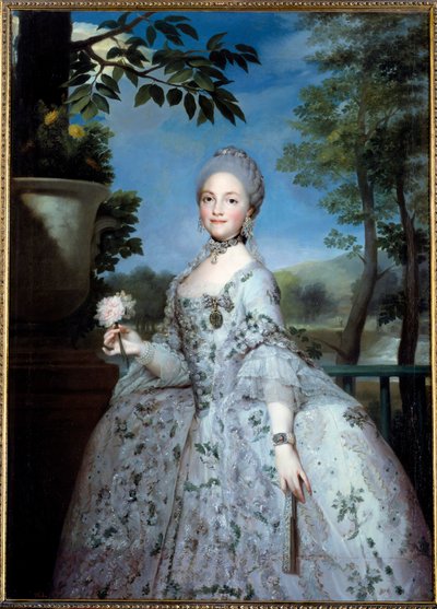 Retrato de Maria Luísa de Parma, Princesa das Astúrias (1751-1819) Pintura de Anton Raphael Mengs (1728-1779) (ec.all.) Século XVIII Madrid, Museu do Prado de Anton Raphael Mengs