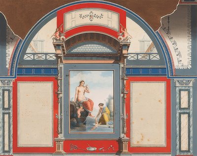 Mural de uma casa romana em razão da Villa Negroni em Roma, Vênus e uma ninfa com erotes. 1778 de Anton Raphael Mengs