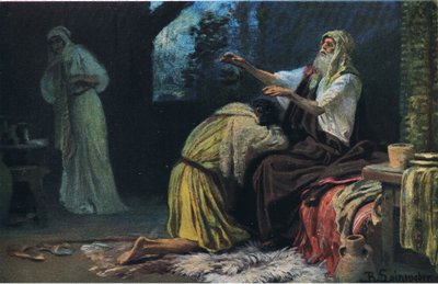 Isaac abençoando Jacob, de Hulberts História da Bíblia publicado por The John Winston Company, 1932 de Anton Robert Leinweber