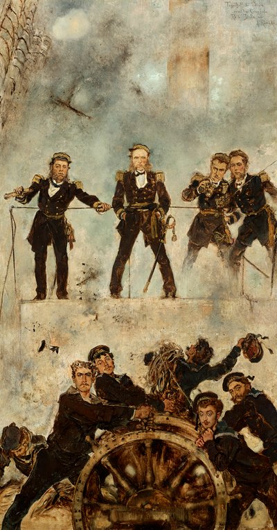 Tegetthoff na batalha naval de Lissa I de Anton Romako