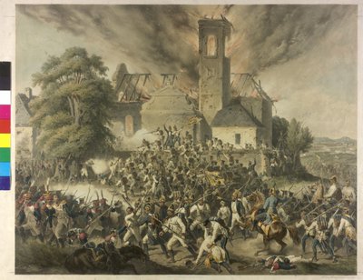 Batalha de Aspern 1809 de Anton Strassgschwandtner