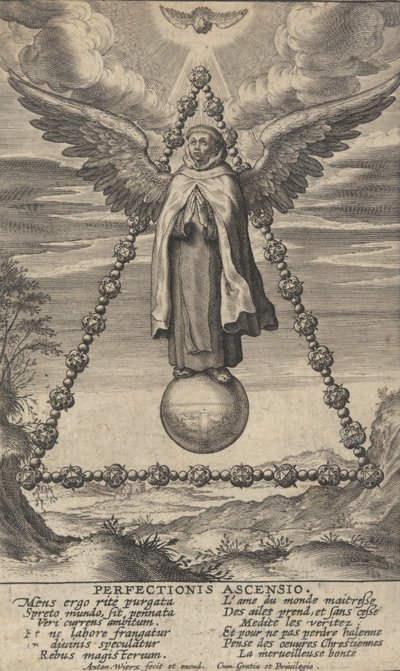 Perfectionis Ascensio, de A Vida de São João da Cruz, 1622-24. de Anton Wierix