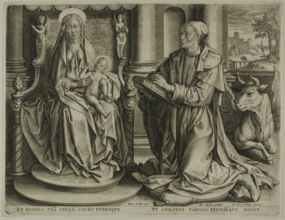 São Lucas pintando a Virgem de Anton Wierix