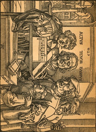 Uma xilogravura rara de Anton Von Worms Anton Woensam, 1899. de Anton Woensam