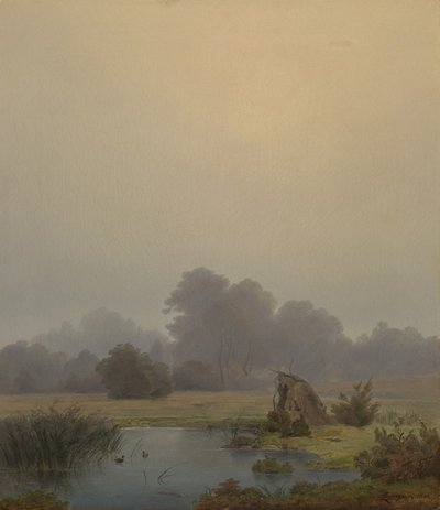 manhã de outono de Anton Zwengauer