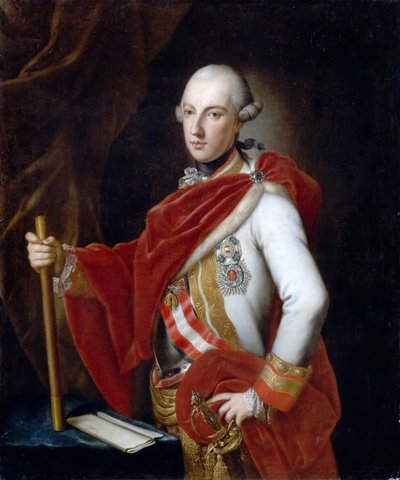 Retrato do Imperador José II 1741-1790 de Anton von Maron