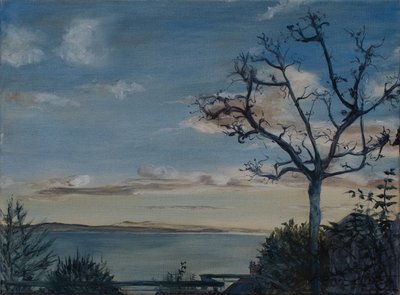 Ditcheat Hill, Somerset, 2019 (óleo sobre tela) de Antonia Myatt