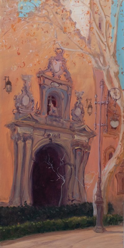 Porta de Granada, 2016 (óleo sobre tela) de Antonia Myatt