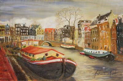 Red House Boat, Amsterdã, 1999 de Antonia Myatt