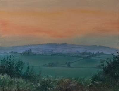 A vista, 2022 (óleo sobre tela) de Antonia Myatt