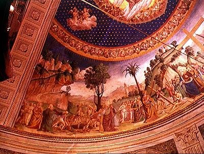 Descoberta da Cruz Santa Helena desenterrando a cruz e revivendo um homem morto de Antoniazzo Romano