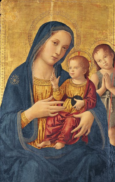 Virgem e Criança com São João Batista de Antoniazzo Romano