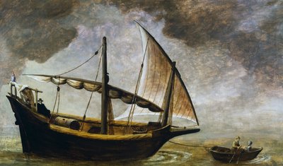 Navio de vinho genovês do século XVII, 20 (pintura) de Antonino Traverso