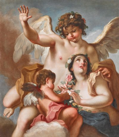 Zéfiro, Flora e Cupido de Antonio Balestra