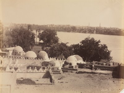 Asyut, vista da montanha de Antonio Beato