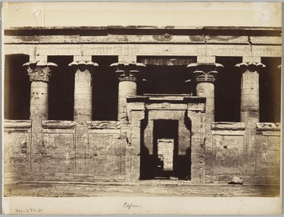 Edfu, Egito de Antonio Beato