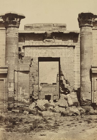 Medinet Habu: Colunas Romanas de Antonio Beato