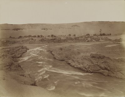 Rapids at the Nile Cataracts, Egito de Antonio Beato
