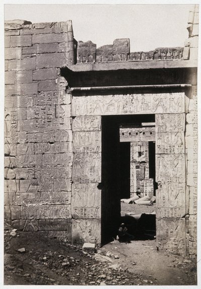Ruínas de Karnak, c.1900 (foto) de Antonio Beato