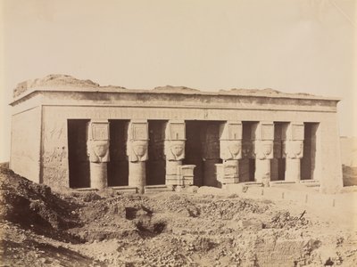Templo de Dendera, c. 1870 - 1880. de Antonio Beato