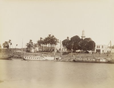 Vista de Afsouan, Egipto de Antonio Beato