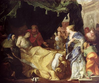 Antíoco (324-261 aC) e Stratonice (O Príncipe Moribundo) 1691-1705 de Antonio Bellucci