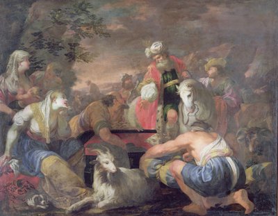 Laban em busca dos seus Ídolos (óleo sobre tela) de Antonio Bellucci