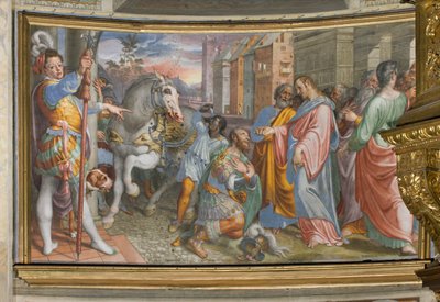 Apse, Antonio Campi, Encontro de Jesus com o centurião Cornélio 1582-84 de Antonio Campi