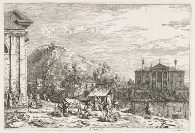 Exibições: Uma cidade além de um rio, 1735-1746. de Giovanni Antonio Canal