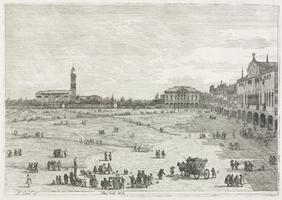 Vistas: Prà della Valle, Pádua de Antonio Canaletto
