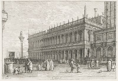 Exibições: A Biblioteca, Veneza, 1735-1746. de Giovanni Antonio Canal