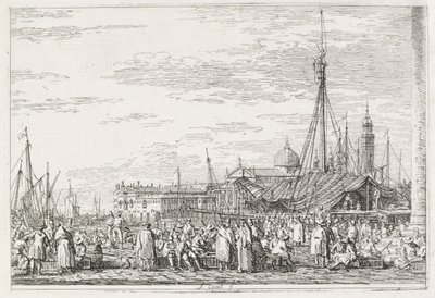 Exibições: O Mercado do Molo, 1735-1746. de Giovanni Antonio Canal