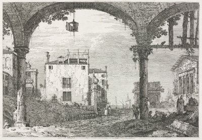 Vistas: O Pórtico com a Lanterna de Antonio Canaletto