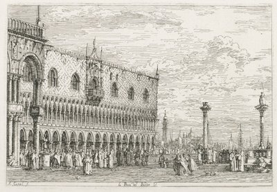 Exibições: A Pedra da Proclamação em Veneza de Antonio Canaletto
