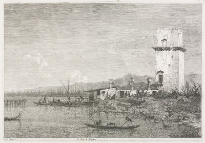 Vistas: A Torre de Malghera de Antonio Canaletto
